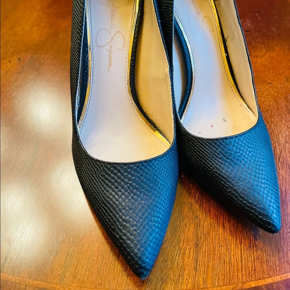 Jessica Simpson Black Professional Everyday Pointed Toes Heels - Picture 2 of 7